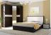 Мебель для спальни Луиза (венге / белый глянец): Кровать двуспальная Луиза (венге / белый глянец) в Диван Плюс