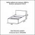 Мебель для спальни Эдем-5: Кровать одинарная (Без матраца 0,9*2,0) Эдем-5 в Диван Плюс